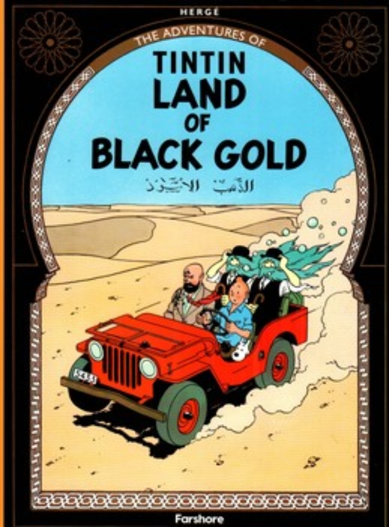 تصویر  The adventures of Tintin - land of black gold (رحلی-شمیز)